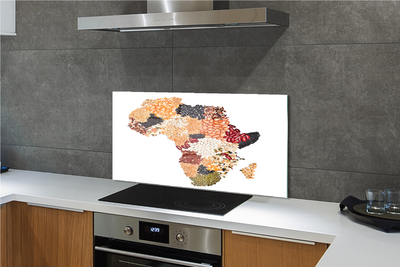 Zidna obloga za kuhinju Začimbe zemljevid