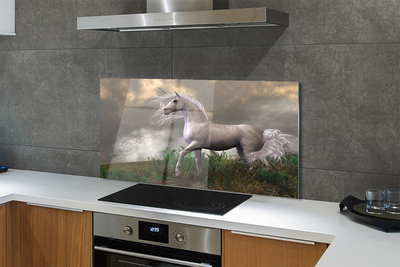 Stenska plošča za kuhinjo Unicorn oblaki