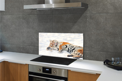 Stenska plošča za kuhinjo Tiger zima