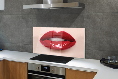 Zidna obloga za kuhinju Rdeče ustnice