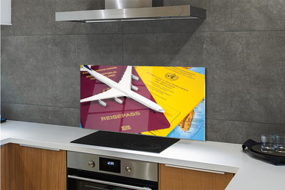 Zidna obloga za kuhinju Plane map potni list