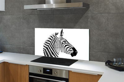 Stenska plošča za kuhinjo Slika zebra