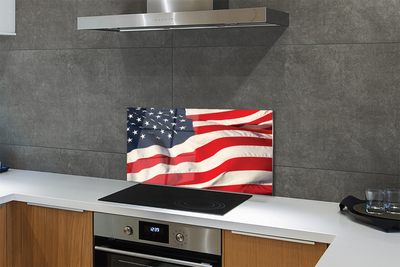 Stenska plošča za kuhinjo Združene države amerike zastavo