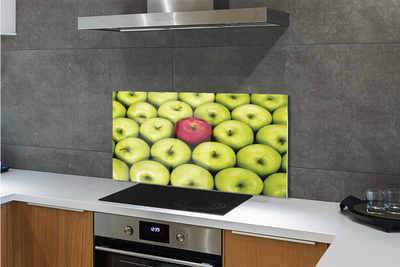 Zidna obloga za kuhinju Zelena in rdeča jabolka