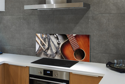 Zidna obloga za kuhinju Kitara mikrofon palice