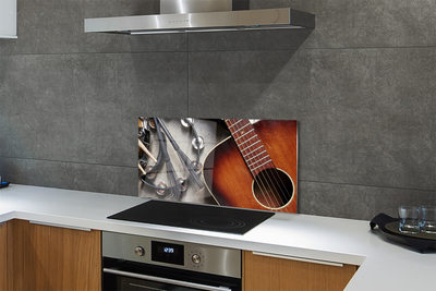 Zidna obloga za kuhinju Kitara mikrofon palice