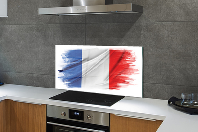 Stenska plošča za kuhinjo Zastavo francije