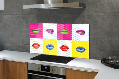 Zidna obloga za kuhinju Pisane ustnice
