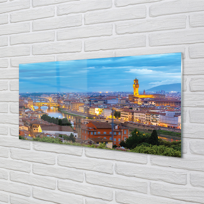 Stenska plošča za kuhinjo Italija sunset panorama