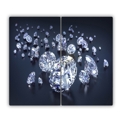 Steklena podloga za rezanje Diamanti
