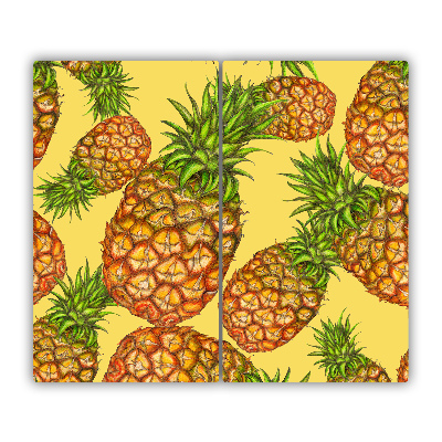 Steklena podloga za rezanje Ananas
