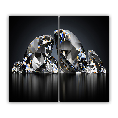 Steklena podloga za rezanje Diamanti