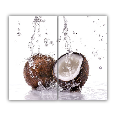 Steklena podloga za rezanje In kokosova voda