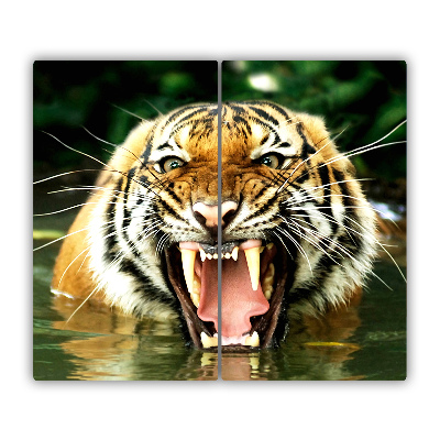 Steklena podloga za rezanje Bučanje tiger