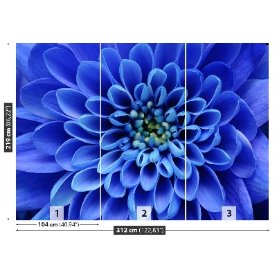 Stenska fototapeta Modri ​​cvet