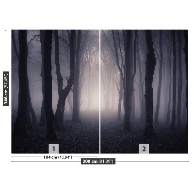 Stenska fototapeta Dark gozd