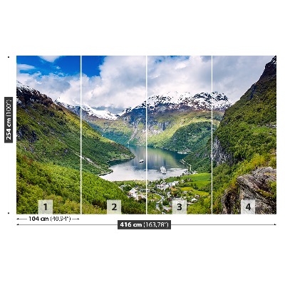 Fototapeta Fjord na norveškem