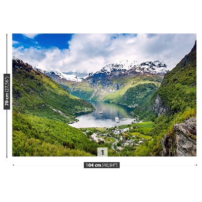 Fototapeta Fjord na norveškem