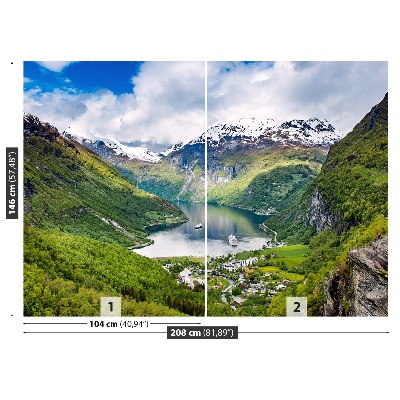 Fototapeta Fjord na norveškem