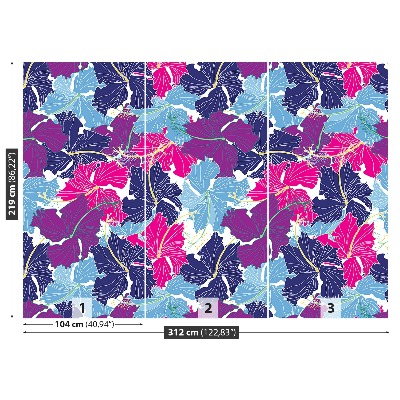 Stenska fototapeta Hibiskus