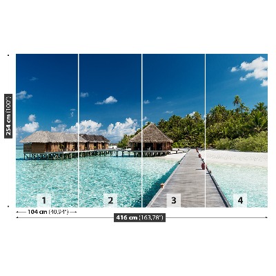 Fototapeta Beach maldivi