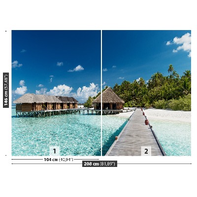 Fototapeta Beach maldivi