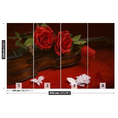 Stenska fototapeta Violina roses