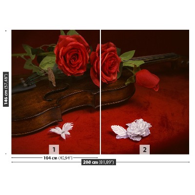 Stenska fototapeta Violina roses