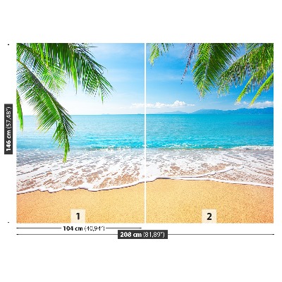 Fototapeta Palm in plaža
