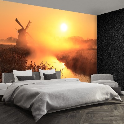 Stenska fototapeta Sonce windmill