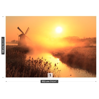 Stenska fototapeta Sonce windmill