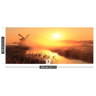 Stenska fototapeta Sonce windmill