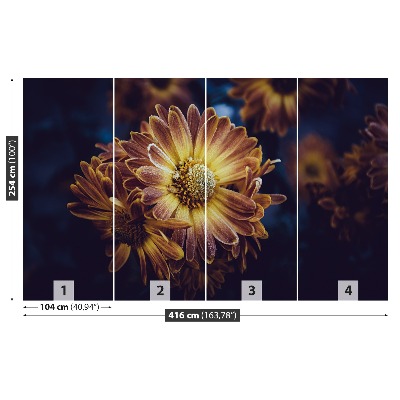Stenska fototapeta Rumeni cvet