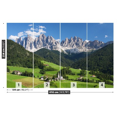 Stenska fototapeta Italijanski dolomiti