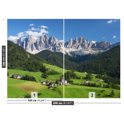 Stenska fototapeta Italijanski dolomiti