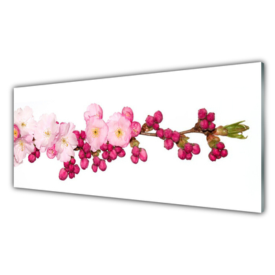 Slika na akrilnem steklu Cherry blossom vejica