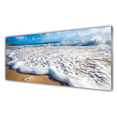 Slika na akrilnem steklu Plaža sea sand narava
