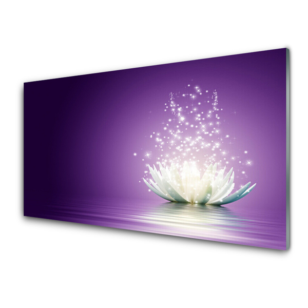 Slika na akrilnem steklu Lotus flower rastlin