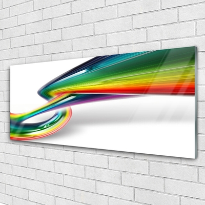 Slika na akrilnem steklu Povzetek rainbow art