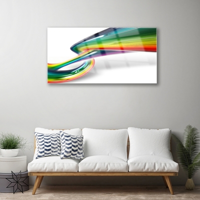 Slika na akrilnem steklu Povzetek rainbow art
