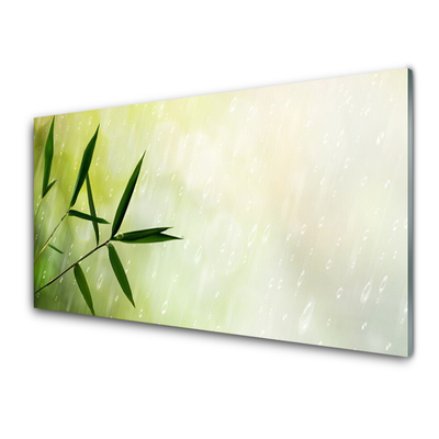 Slika na akrilnem steklu Dež listi
