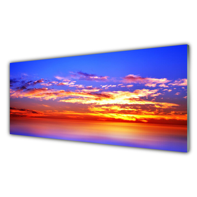 Slika na akrilnem steklu Oblaki nebo morje landscape