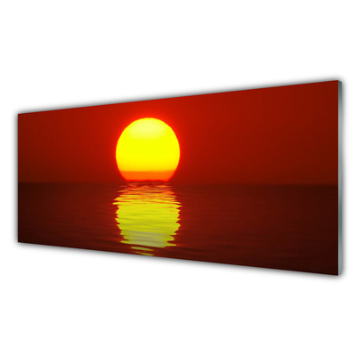 Slika na akrilnem steklu Sunset landscape