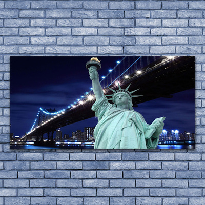 Slika na akrilnem steklu Most, kip svobode