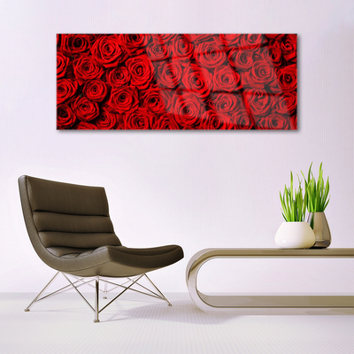 Slika na akrilnem steklu Roses na wall