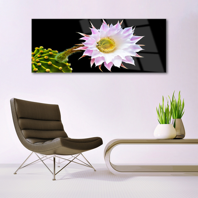 Slika na akrilnem steklu Flower na wall