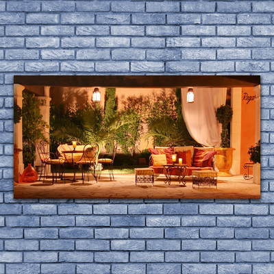 Slika na akrilnem steklu Restavracija arhitektura