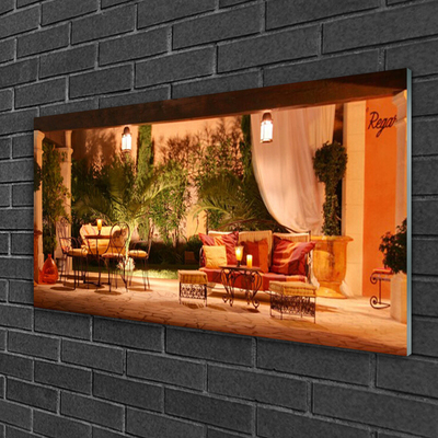 Slika na akrilnem steklu Restavracija arhitektura