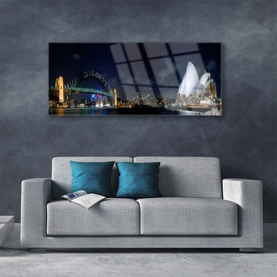 Slika na akrilnem steklu Sydney bridge arhitektura