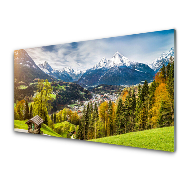 Slika na akrilnem steklu Alpe landscape